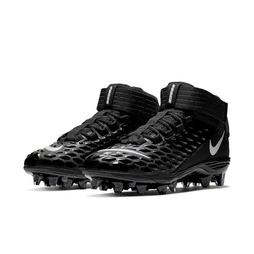 NEW Nike Force Savage Pro 2 Mid Football Cleats Black AH4000-002 Men’s Size 10